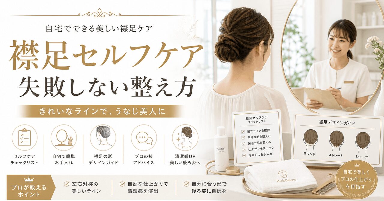 襟足の形を自宅で整える完全ガイド｜失敗しないセルフケアとプロの技の要点