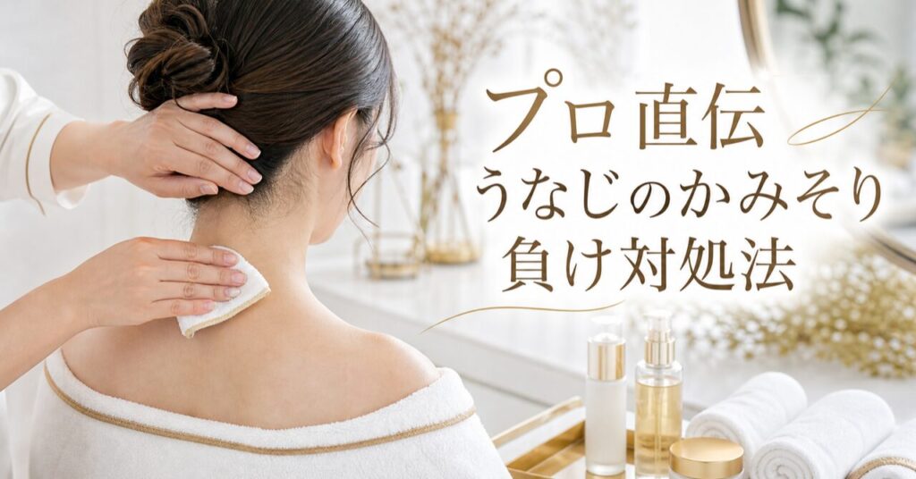 【プロ直伝】うなじのかみそり負け対処法｜赤み・ぶつぶつを即ケア＆根本解決する専門店の秘訣