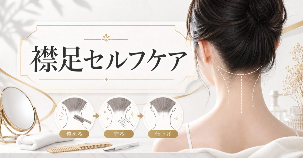 襟足の産毛処理はセルフでできる?正しい方法と失敗しないコツを徹底解説のアイキャッチ