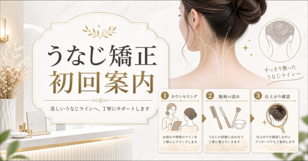 うなじ矯正の初回500円体験とは？施術内容・流れ・効果を徹底解説のアイキャッチ