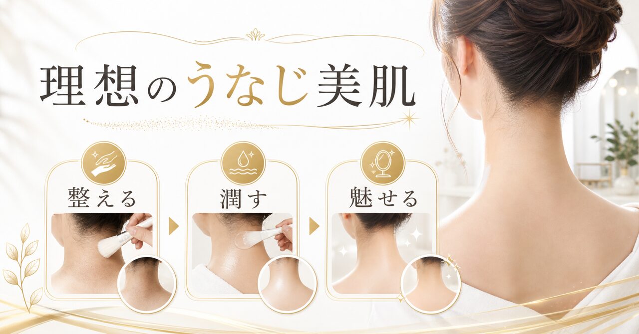 うなじ美肌トリートメントの種類を徹底解説|上野の専門サロンで叶える理想の後ろ姿のアイキャッチ