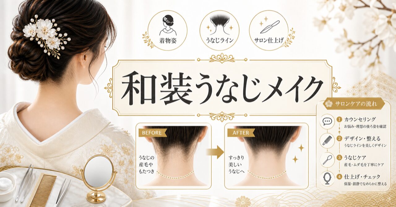 着物姿のうなじを美しく見せる完全ガイド|上野で叶える理想の後ろ姿のコツのアイキャッチ