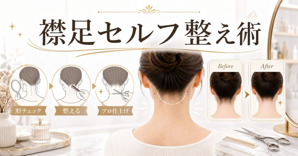 襟足の形を自宅で整える完全ガイド｜失敗しないセルフケアとプロの技のアイキャッチ