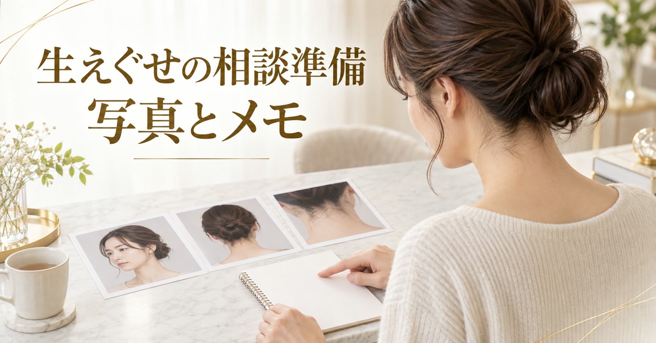 うなじの生えぐせが強い人の相談準備｜写真とメモで伝えるチェックリスト
